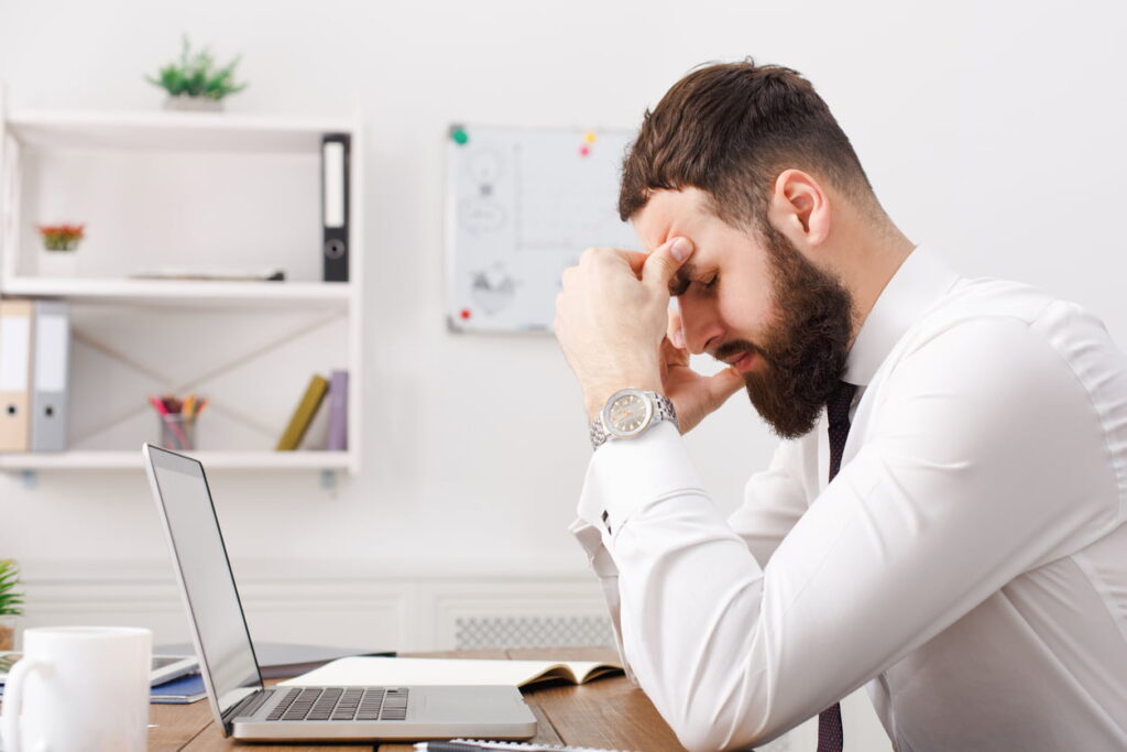 stressed in business